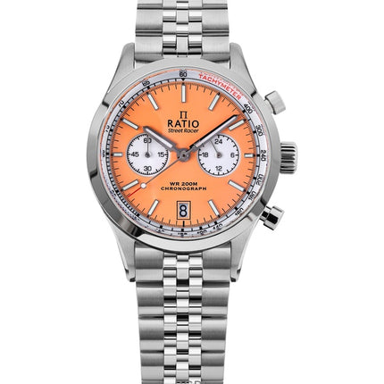 Orologio Ratio Street Racer Chronograph RTC019 200M con quadrante Panda invertito
