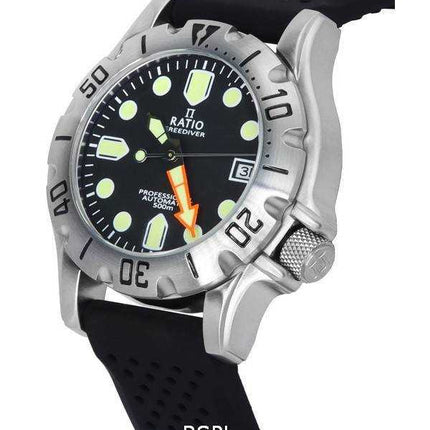 Orologio da uomo Ratio FreeDiver Professional Sapphire quadrante nero automatico RTF009 500M