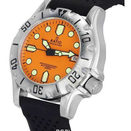 Orologio da uomo Ratio FreeDiver Professional Sapphire Orange Dial Automatico RTF011 500M