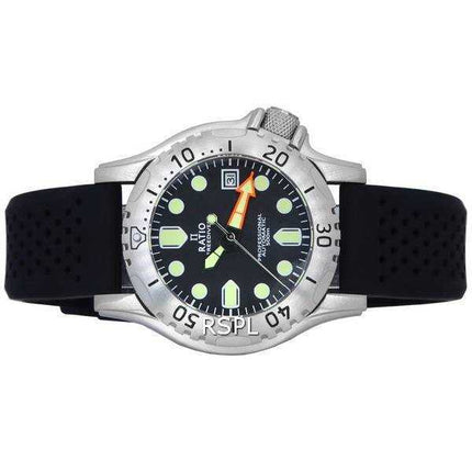 Orologio da uomo Ratio FreeDiver Professional Sapphire quadrante nero automatico RTF015 500M