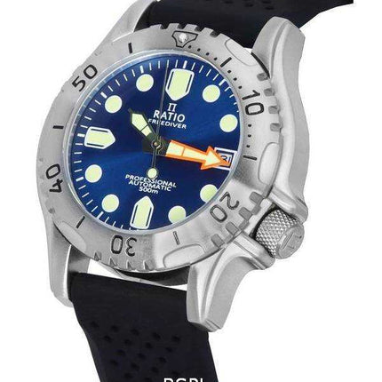 Orologio da uomo Ratio FreeDiver Professional Sapphire Blue Sunray Dial Automatico RTF019 500M