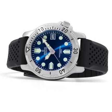 Orologio da uomo Ratio FreeDiver Professional Sapphire Blue Sunray Dial Quartz RTF023 200M