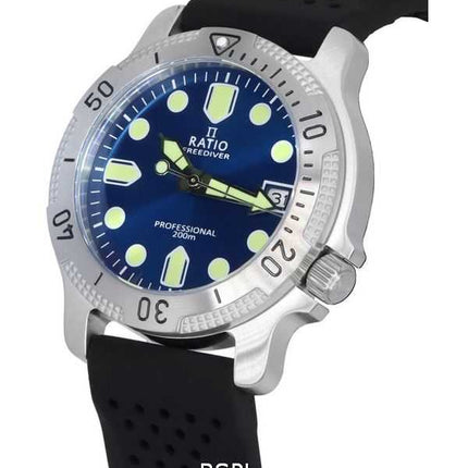 Orologio da uomo Ratio FreeDiver Professional Sapphire Blue Sunray Dial Quartz RTF023 200M