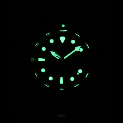Orologio da uomo Ratio FreeDiver Sapphire in acciaio inossidabile con quadrante arancione, automatico RTF045 200M, ricondizionato