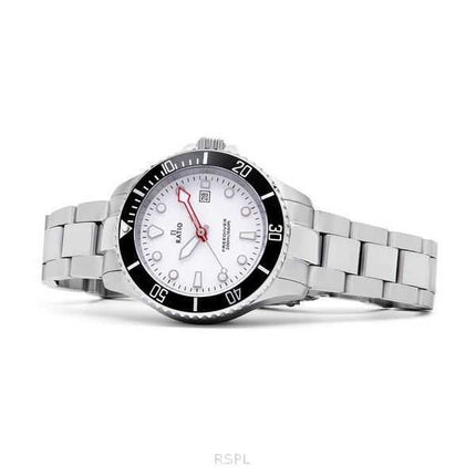 Orologio da donna Ratio FreeDiver Sapphire in acciaio inossidabile con quadrante bianco al quarzo RTFL802 200M