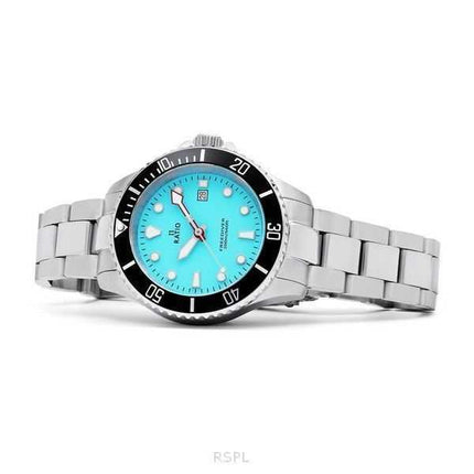 Orologio da donna Ratio FreeDiver Sapphire in acciaio inossidabile con quadrante blu ghiaccio al quarzo RTFL807 200M