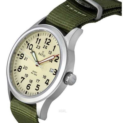 Orologio da uomo Ratio Quest Field con cinturino in nylon e zaffiro al quarzo RTQ011 100M Lewis And Clark Edition