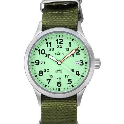 Orologio da uomo Ratio Quest Field con cinturino in nylon e zaffiro al quarzo RTQ015 100M Lewis And Clark Edition
