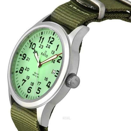 Orologio da uomo Ratio Quest Field con cinturino in nylon e zaffiro al quarzo RTQ015 100M Lewis And Clark Edition
