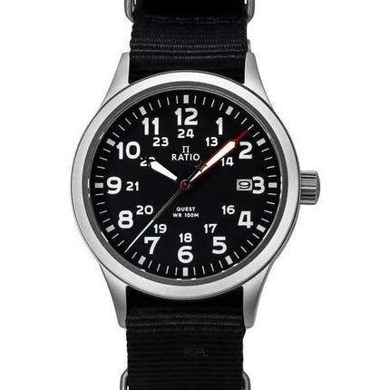 Orologio da uomo Ratio Quest Field con cinturino in nylon e zaffiro al quarzo RTQ017 100M Lewis And Clark Edition