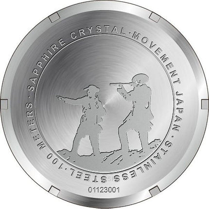 Orologio da uomo Ratio Quest Field ricondizionato con cinturino in tela di zaffiro, al quarzo, RTQ019, 100 m, edizione Lewis &amp; Clark