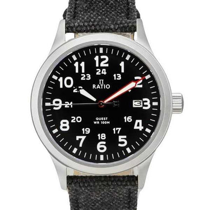Orologio da uomo Ratio Quest Field con cinturino in tela zaffiro al quarzo RTQ023 100M Lewis And Clark Edition