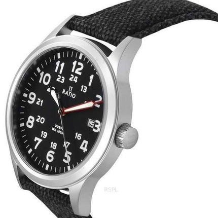 Orologio da uomo Ratio Quest Field con cinturino in tela zaffiro al quarzo RTQ023 100M Lewis And Clark Edition