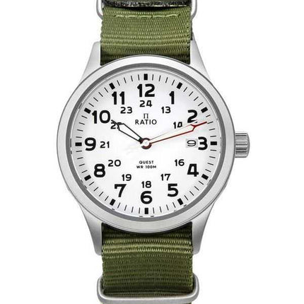 Orologio da uomo Ratio Quest Field con cinturino in nylon e zaffiro al quarzo RTQ025 100M Lewis And Clark Edition