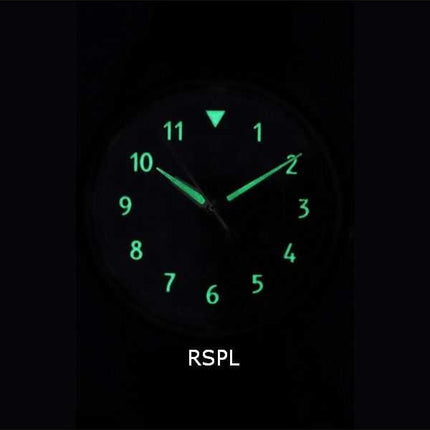 Orologio da uomo automatico Ratio Skysurfer Pilot in pelle con quadrante nero Sunray RTS314 200M