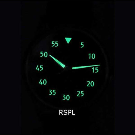 Orologio da uomo automatico Ratio Skysurfer Pilot in pelle con quadrante blu Sunray RTS318 200M
