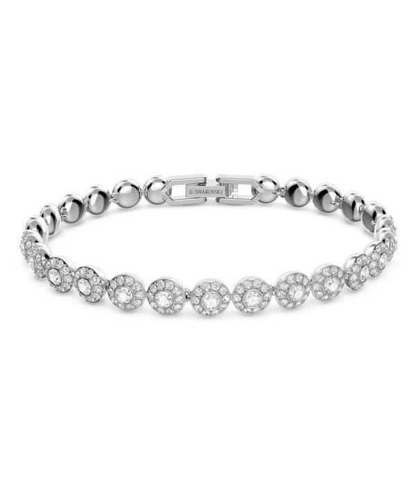 Swarovski Una Angelic Clear Crystals e bracciale tennis placcato rodio 5071173 per donna