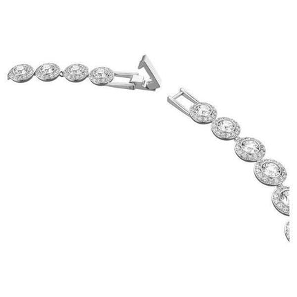 Swarovski Una Angelic Clear Crystals e collana da tennis placcata in rodio 5117703 per donna