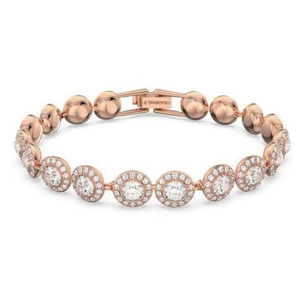 Swarovski Una Angelic Clear Crystals e bracciale tennis placcato oro rosa 5240513 per donna
