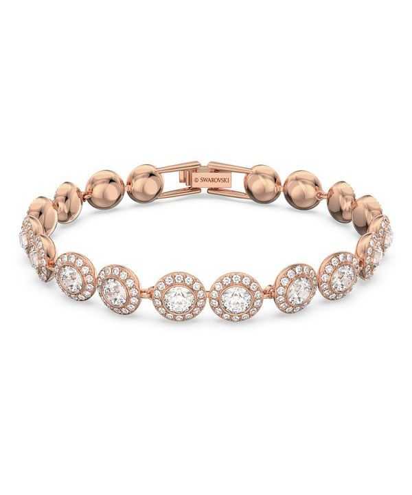 Swarovski Una Angelic Clear Crystals e bracciale tennis placcato oro rosa 5240513 per donna