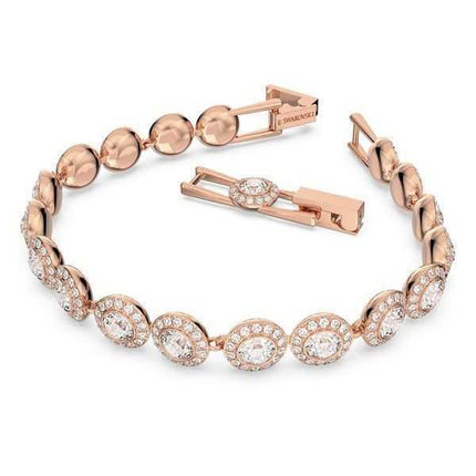 Swarovski Una Angelic Clear Crystals e bracciale tennis placcato oro rosa 5240513 per donna