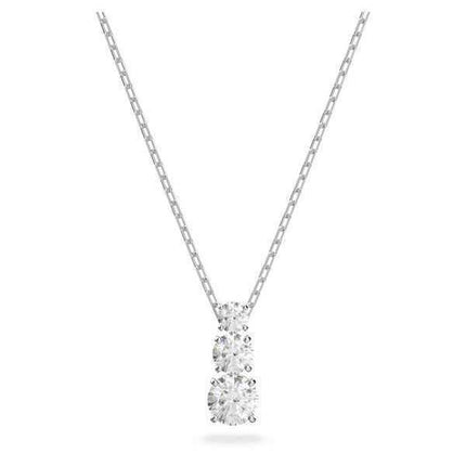 Swarovski Stilla Attract Ciondolo placcato in rodio e zirconi 5414970 per donna
