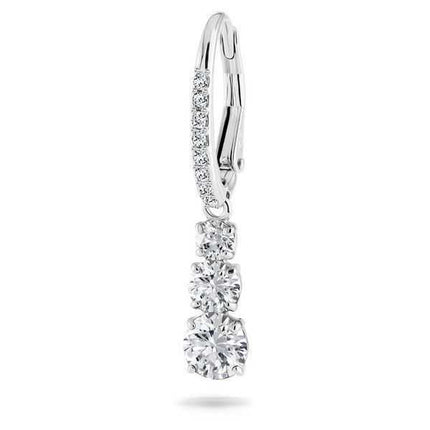 Swarovski Stilla Attract Orecchini a cerchio placcati in rodio e zirconi 5416155 per donna