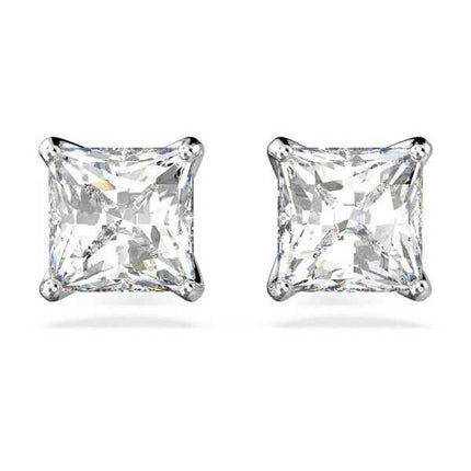 Swarovski Stilla Attract Orecchini a bottone placcati in rodio e zirconi 5430365 per donna