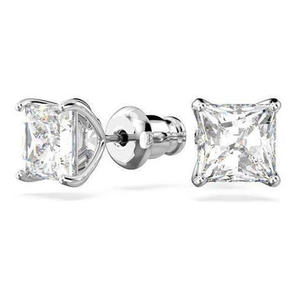 Swarovski Stilla Attract Orecchini a bottone placcati in rodio e zirconi 5430365 per donna