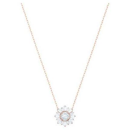 Swarovski Idyllia placcato oro rosa e ciondolo in zirconia 5451376 per donna