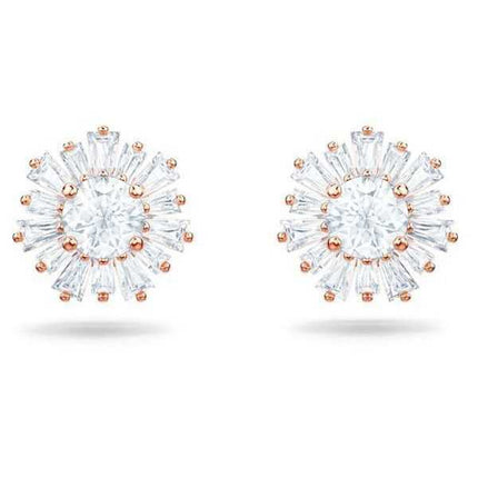 Swarovski Idyllia Orecchini a bottone placcati in oro rosa e zirconi 5459597 per donna