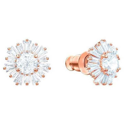 Swarovski Idyllia Orecchini a bottone placcati in oro rosa e zirconi 5459597 per donna