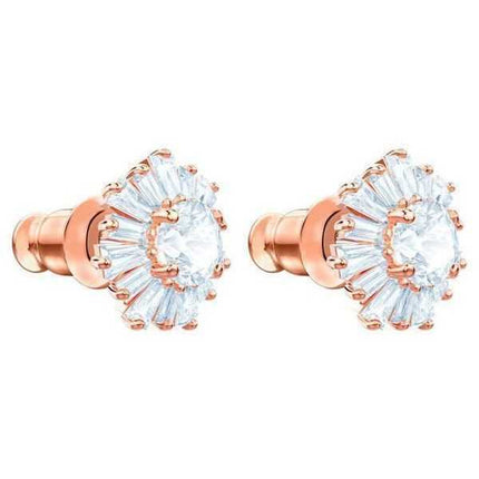 Swarovski Idyllia Orecchini a bottone placcati in oro rosa e zirconi 5459597 per donna