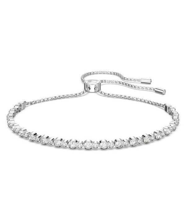 Swarovski Matrix Clear Crystals e bracciale tennis placcato rodio 5465384 per donna
