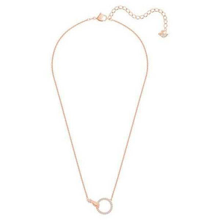 Collana Swarovski Symbolica con cristalli trasparenti e placcata in oro rosa 5489573 per donna