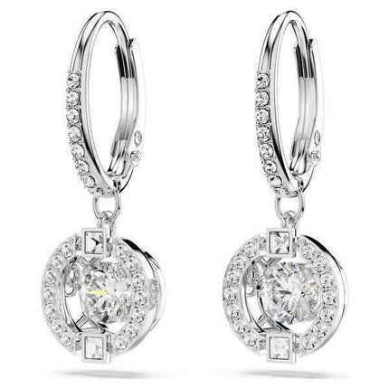 Swarovski Una orecchini pendenti placcati in rodio e zirconi 5504652 per donna