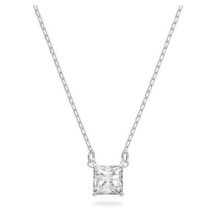 Collana Swarovski Stilla Attract placcata in rodio e zirconi 5510696 per donna