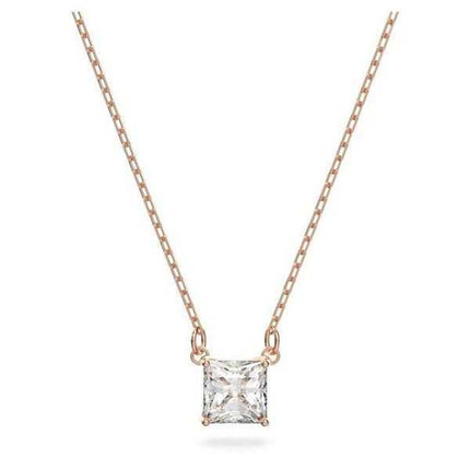 Collana Swarovski Stilla Attract con cristalli trasparenti e tono oro rosa 5510698 per donna