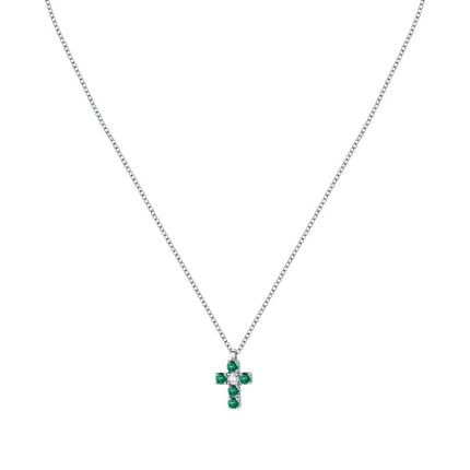 Collana Morellato Tesori con Croce Verde SAIW214 da Donna