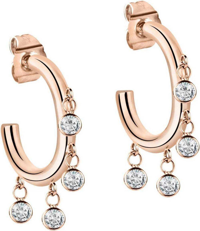 Orecchino da donna Morellato Cerchi in acciaio inossidabile tono oro rosa SAKM54