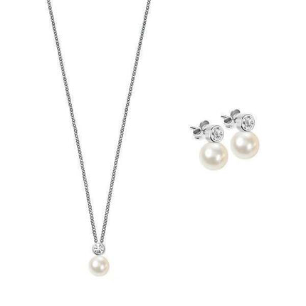 Morellato Perla Essenziale Collana In Argento 925% Con Orecchini SANH09 Da Donna
