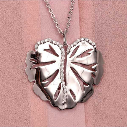 Collana Morellato Ninfea in Argento Con Pendente Foglia SAUE01 Da Donna