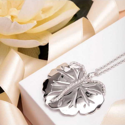 Collana Morellato Ninfea in Argento Con Pendente Foglia SAUE01 Da Donna