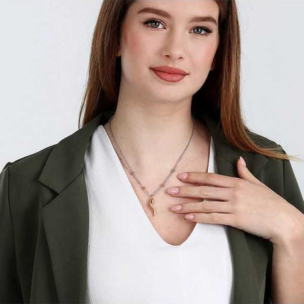 Collana Morellato Istanti in acciaio inossidabile tono oro rosa SAVZ04 da donna