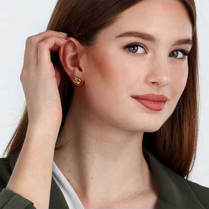 Orecchini Morellato Istanti in acciaio inossidabile tono oro SAVZ06 da donna