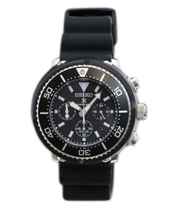 Orologio da uomo Seiko Prospex Solar Diver&#39;s Chronograph 200M Limited Edition SBDL037