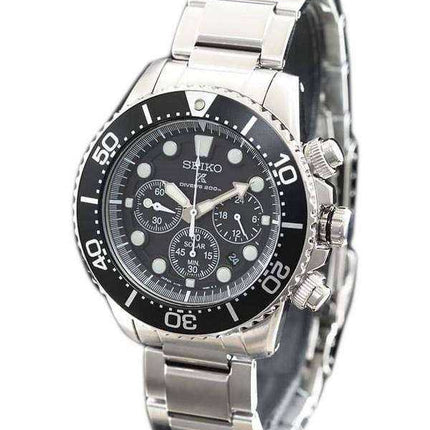 Seiko Prospex Scuba Diver SBDL047 Orologio cronografo da uomo realizzato in cronografo solare 200M