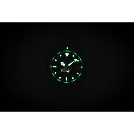 Orologio da uomo Grand Seiko Sport Spring Drive in acciaio inossidabile con quadrante nero, automatico, subacqueo, SBGA461G, 200 m