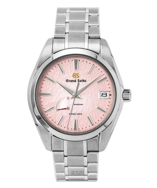 Orologio da uomo Grand Seiko Heritage Limited Edition 20° anniversario con quadrante rosa in titanio automatico SBGA497G 100M