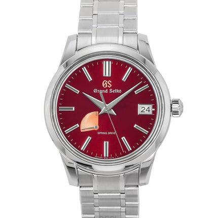 Orologio da uomo Grand Seiko Elegance Limited Edition 20° anniversario in acciaio inossidabile con quadrante rosso automatico SBGA499G 100M